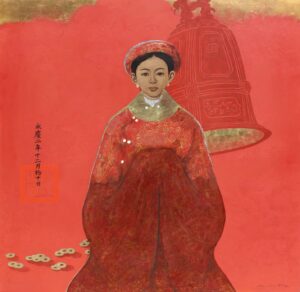 BHH 714 _ 122 x 122cm_ Royal lady _ US$ 20.000