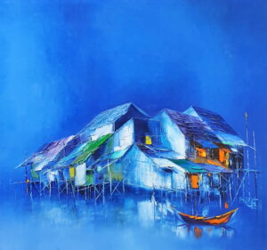 DHP 082_95x100cm_gửi trăng vào đêm_2018