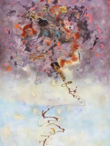 DQ 436_122x160cm _ Giao huong troi xanh _ Blue symphony _ US$ 16.000