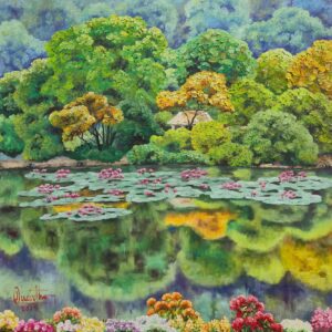 QT 610_120x120cm_Lily pond_2019_5000$ _ Mr. Evans =VINA CAPITAL - BT01.14.10.2025