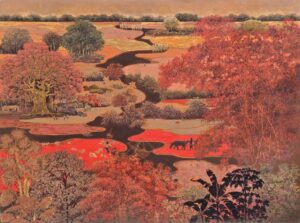 VCD 175_120x160cm_Harvest season_2025 _ Lacquer on wood _ US$ 12.000