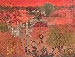 VCD 176_120x160cm_Festival_2025 _ Lacquer on wood _ US$ 12.000